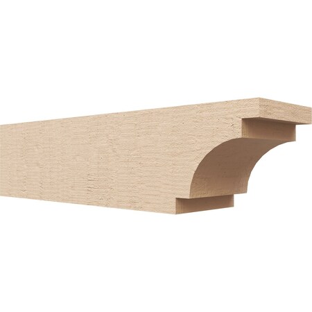 Ekena Millwork 6in. W x 6in. H x 24in. L Mediterranean Woodgrain TimberThane Rafter Tail, Primed Tan RFTUR06X06X24MEDRCPR